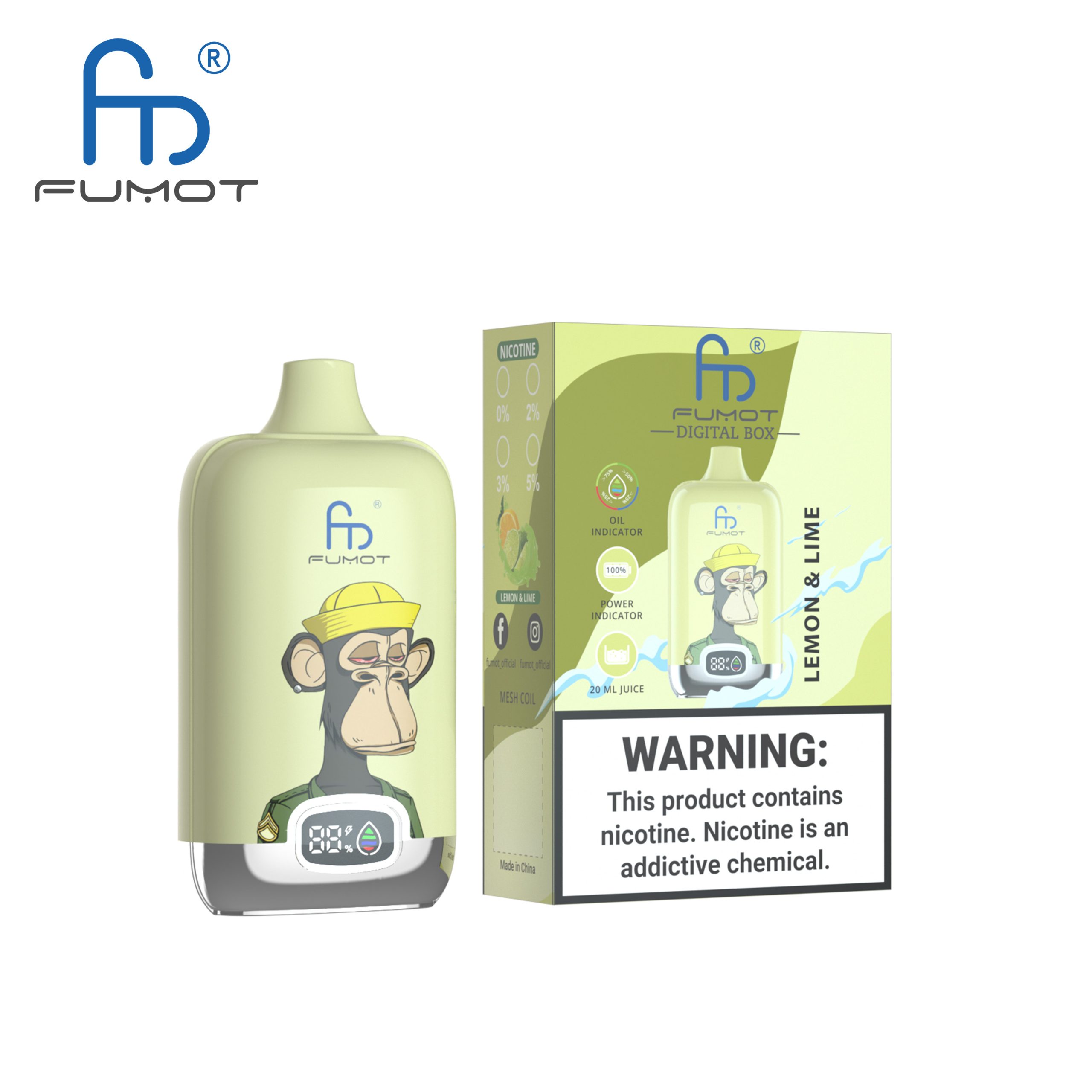 Fumot Digital Box 12000 Lemon Lime – Bild 2
