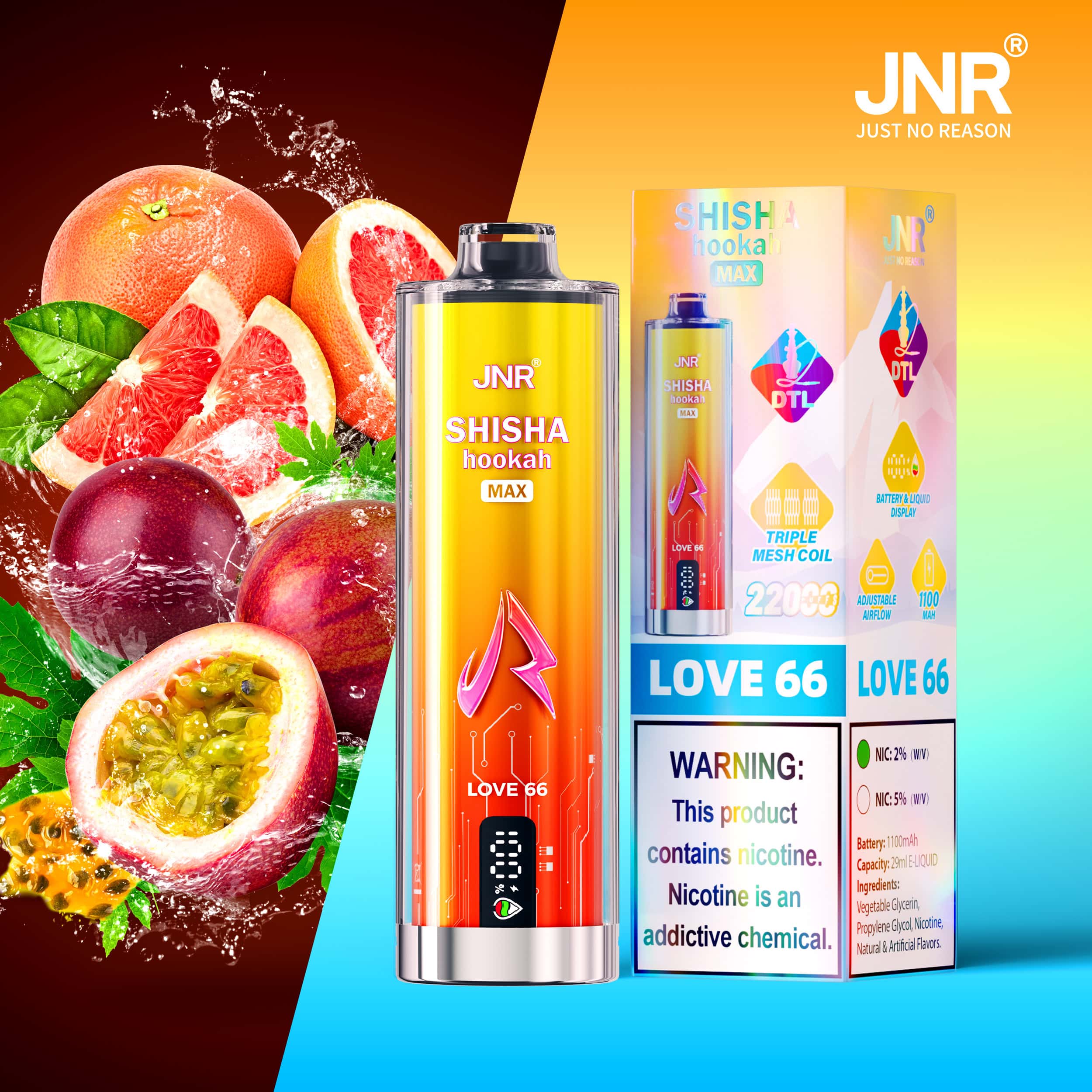 JNR Shisha Max 22000 Love 66